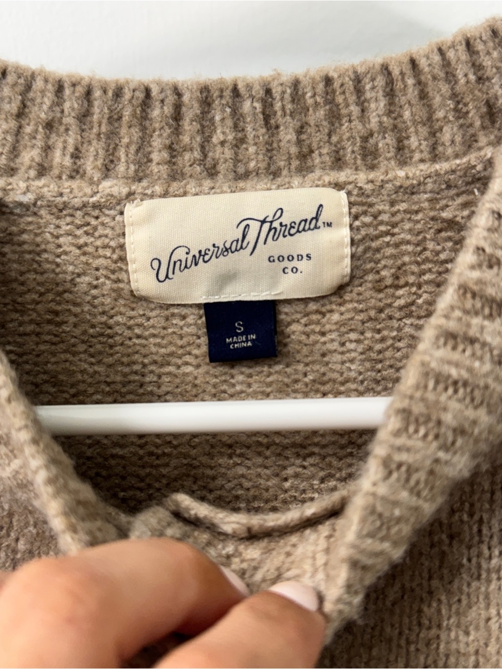 Universal Thread Short-Sleeve Crewneck Button Cardigan - Taupe - Picture 2 of 9